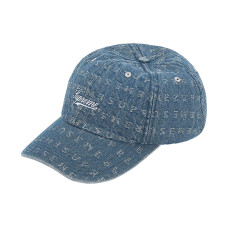 Supreme SS20 Week 8 Jacquard Logos Denim 6-PanelLogo