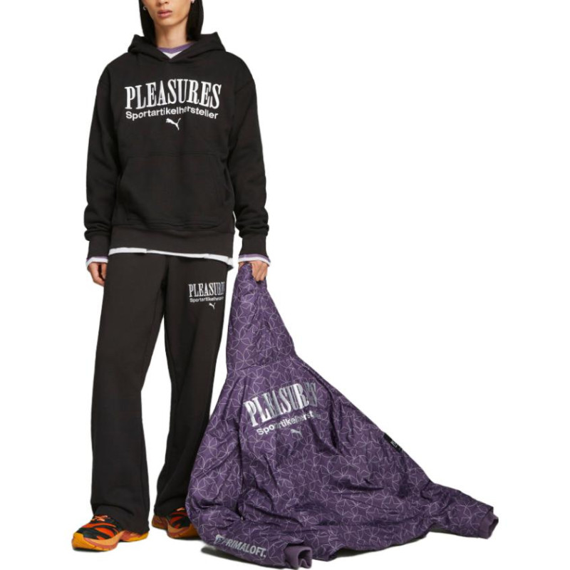 PUMA x PLEASURES Graphic Hoodie Sweatshirt Logo