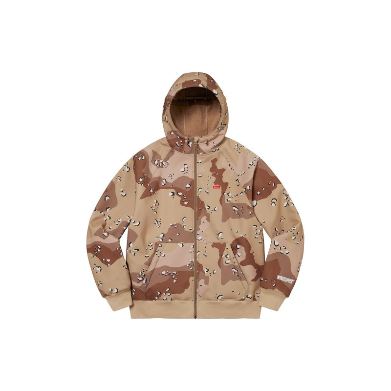 Supreme FW22 Week 18 x Gore-tex Windstopper Zip Up Hooded Sweatshirt Logo