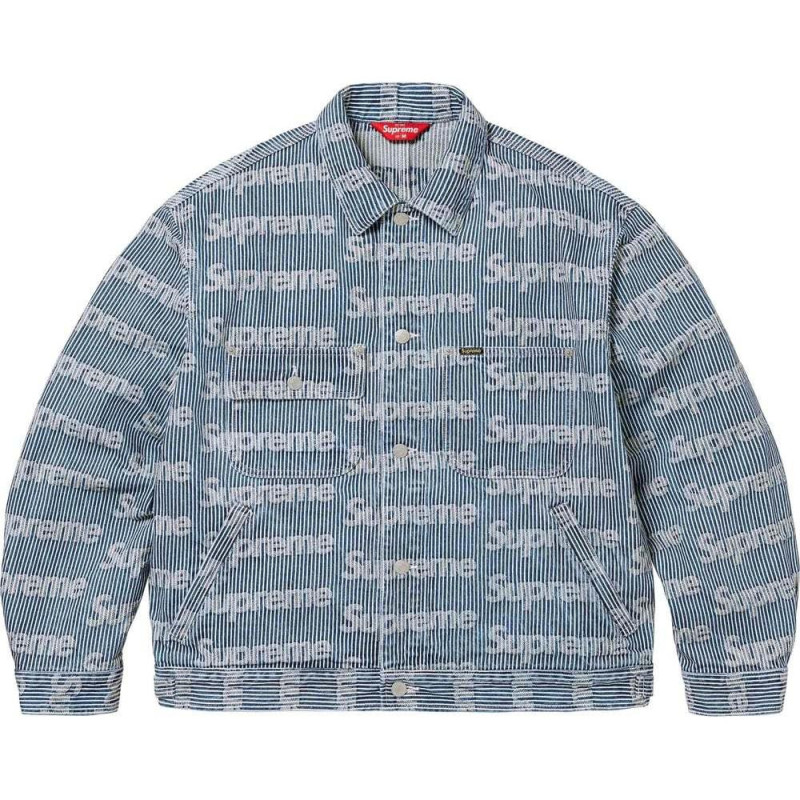 Supreme SS24 WEEK15 DENIM CHORE TRUCKER JACKET logo