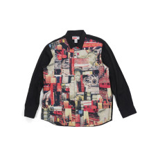 Supreme FW18 x Comme des Garcons SHIRT Patchwork Button Up Shirt Multicolor