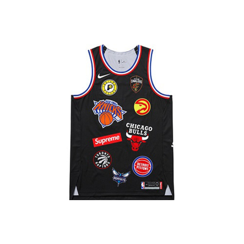 Supreme x Nike NBA Teams Authentic Jersey Black NBA