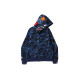 A BATHING APE Color Camo Shark Full Zip Hoodie