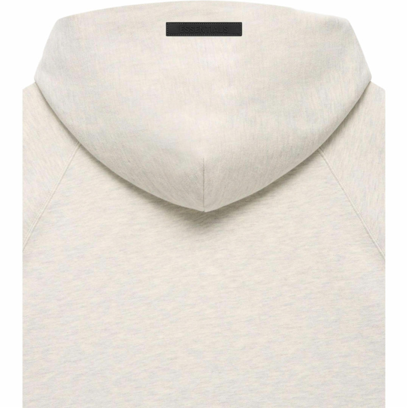 Fear of God Essentials FW21 Pullover Hoodie Light Heather Oatmeal Logo