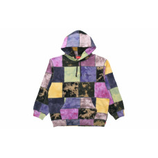Supreme SS19 Patchwork Tie Dye Hooded Sweatshirt