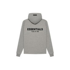 Fear of God Essentials SS22 Relaxed Hoodie Dark Oatmeal Logo
