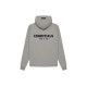 Fear of God Essentials SS22 Relaxed Hoodie Dark Oatmeal Logo