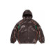 Supreme SS24 WEEK1 SATIN HOODED TRACK JACKET logo