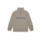 Fear of God Essentials FW20 Half Zip Sweatshirt Taupe