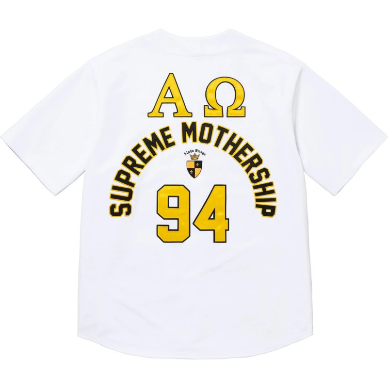 Supreme FW24 WEEK3 Alpha Omega Baseball Jersey T