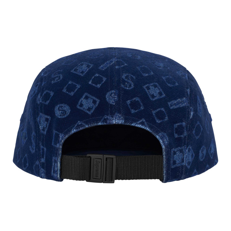 Supreme FW24 WEEK 5 Flocked Denim Camp Cap