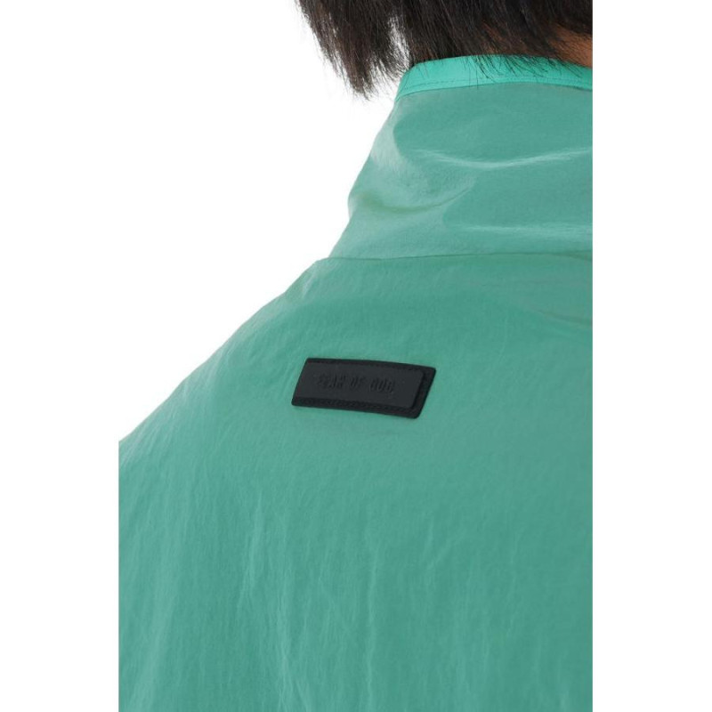 Fear of God Essentials SS24 drop2 Halfzip Mockneck Shirt Mint Leaf