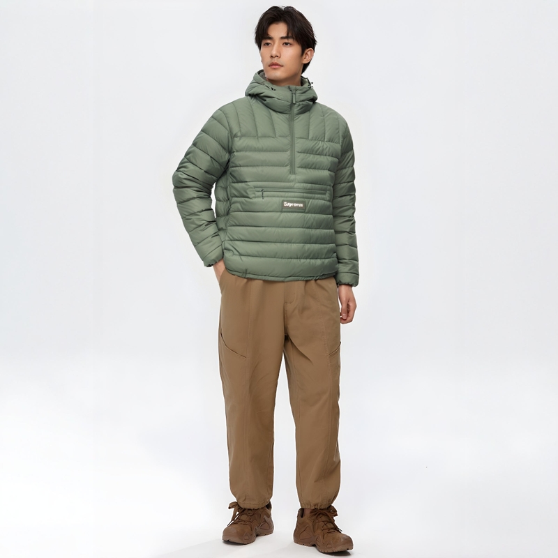 Supreme FW23 WEEK7 MICRO DOWN HALF ZIP HOODED PULLOVER