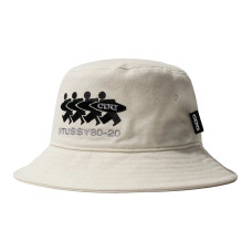 Stussy x CDG CANVAS BUCKET HAT Logo