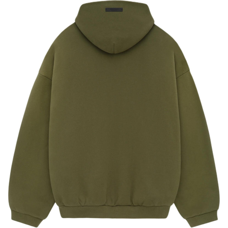 Fear of God Essentials Fall24 BACK TO SCHOOL Fleece Hoodie MILITARY