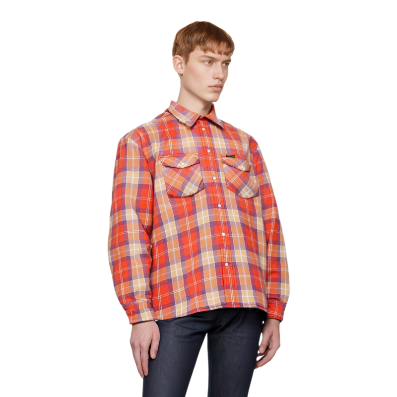 Supreme SS24 WEEK1 QUILTED FLANNEL SNAP SHIRT
