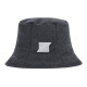 WE11DONE CHARCOAL PADDED FLANNEL BUCKET HAT