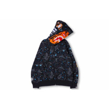 A BATHING APE Space Camo Full Zip Hoodle
