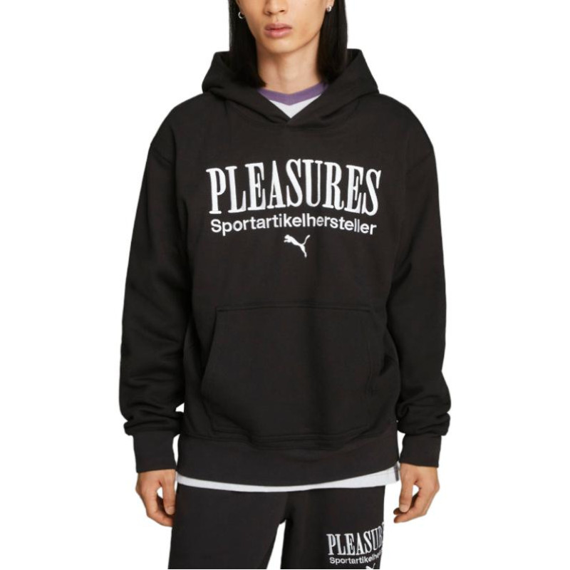 PUMA x PLEASURES Graphic Hoodie Sweatshirt Logo