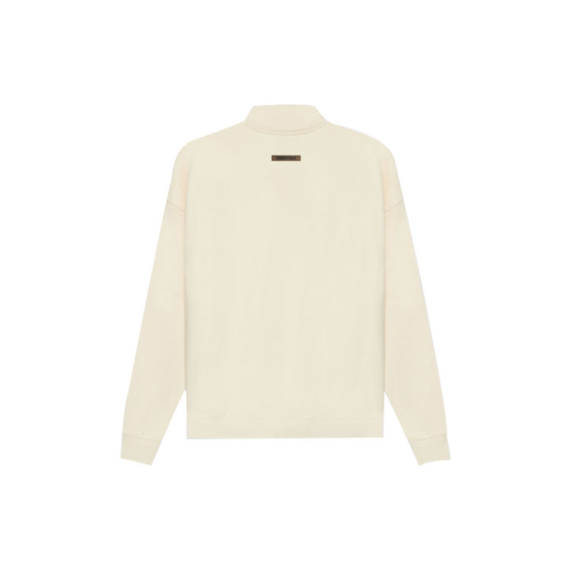 Fear of God Essentials SS21 Pull-Over Mockneck ButtercreamCream Logo