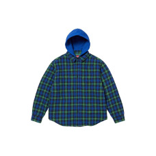 Supreme FW23 FW23 WEEK15 TARTAN FLANNEL HOODED SHIRT
