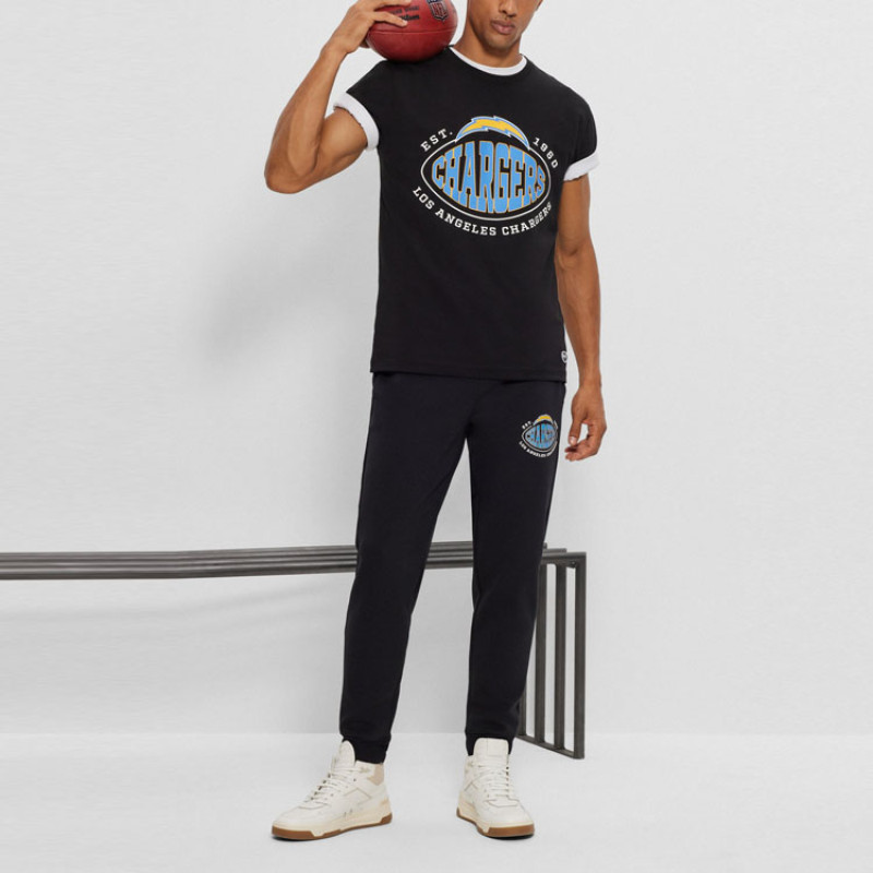 HUGO BOSS NFL Stretch-Cotton T-Shirt With Collaborative Branding T