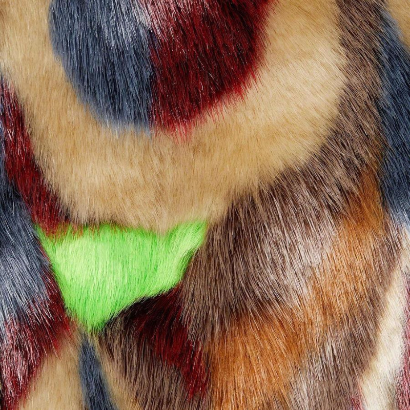 Supreme FW22 Week 6 Multicolor Faux Fur Bomber Jacket