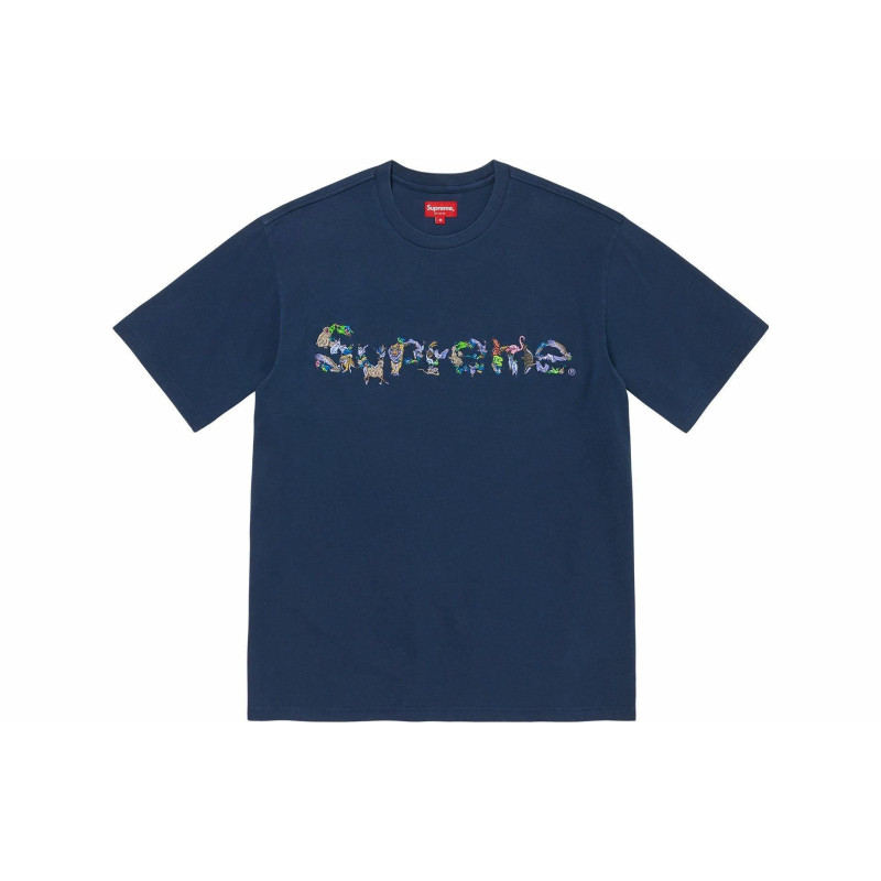 Supreme SS23 Week12 ANIMAL KINGDOM SS TOP LogoT