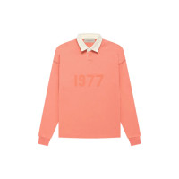 Fear of God Essentials FW22 1977 Henley Rugby in Coral Polo