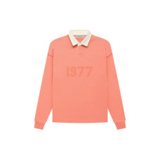 Fear of God Essentials FW22 1977 Henley Rugby in Coral Polo