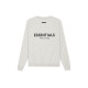 Fear of God Essentials SS21 Pullover Crewneck Light Heather Oatmeal Logo
