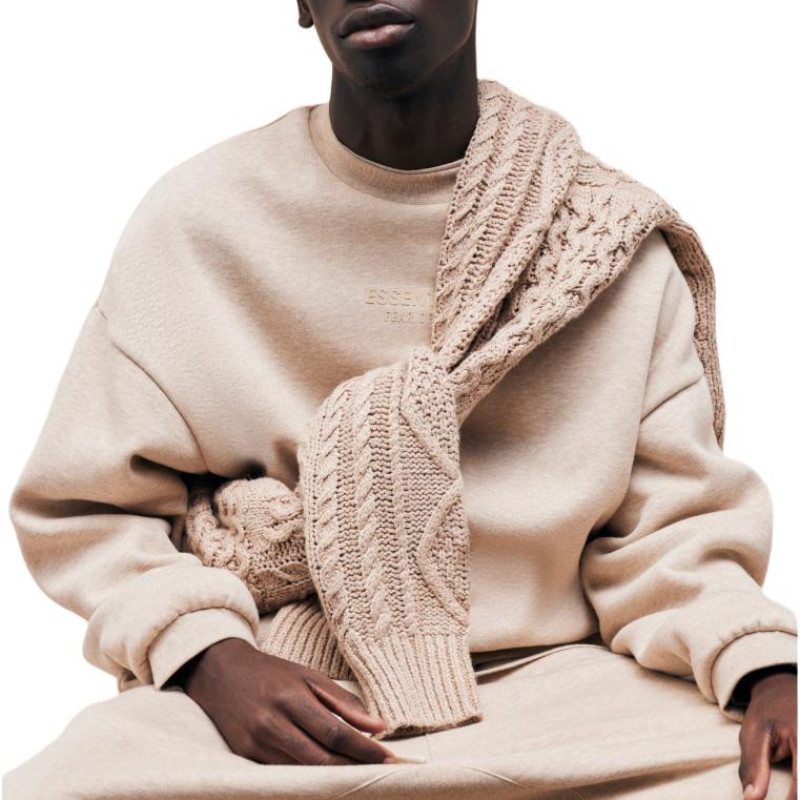 Fear of God Essentials FW23 Polo Silver Cloud
