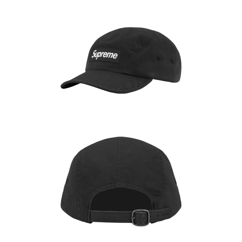 Supreme week1 Washed Chino Twill Camp Cap