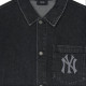 MLB Denim Coopers Mega Logo New York Yankees Denim Shirts Logo