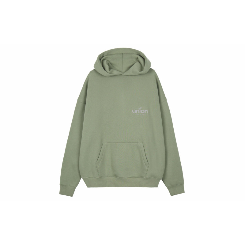Fear of God Essentials x Union LA FW21 Vintage Hoodie Green Logo