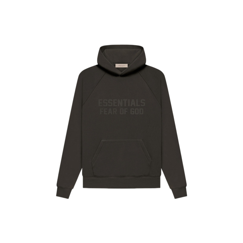 Fear of God Essentials FW22 Essentials Hoodie Wood Off Black Logo