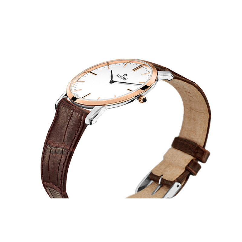 TITONI 38mm TQ-52918-SRG-ST-583