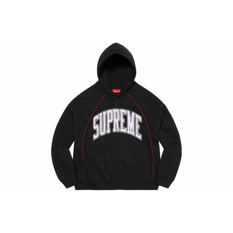 Supreme SS23 Week15 PIPING ARC HOODED SWEATSHIRT