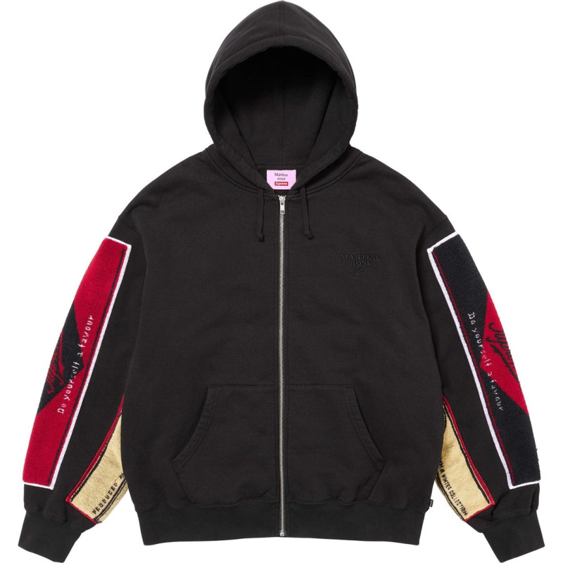 Supreme x Martine rose FW24 WEEK4 Towel Zip Up Hooded Sweatshirt