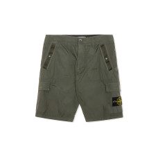 STONE ISLAND Seersucker Bermuda Cargo Shorts