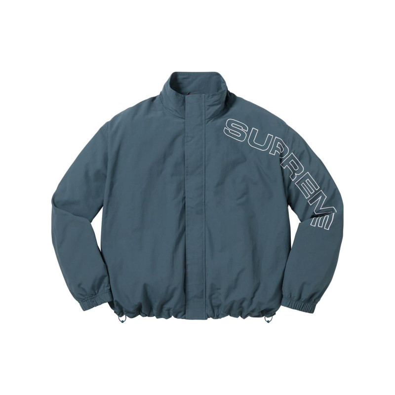 Supreme FW23 WEEK1 SPELLOUT EMBROIDERED TRACK JACKET Logo