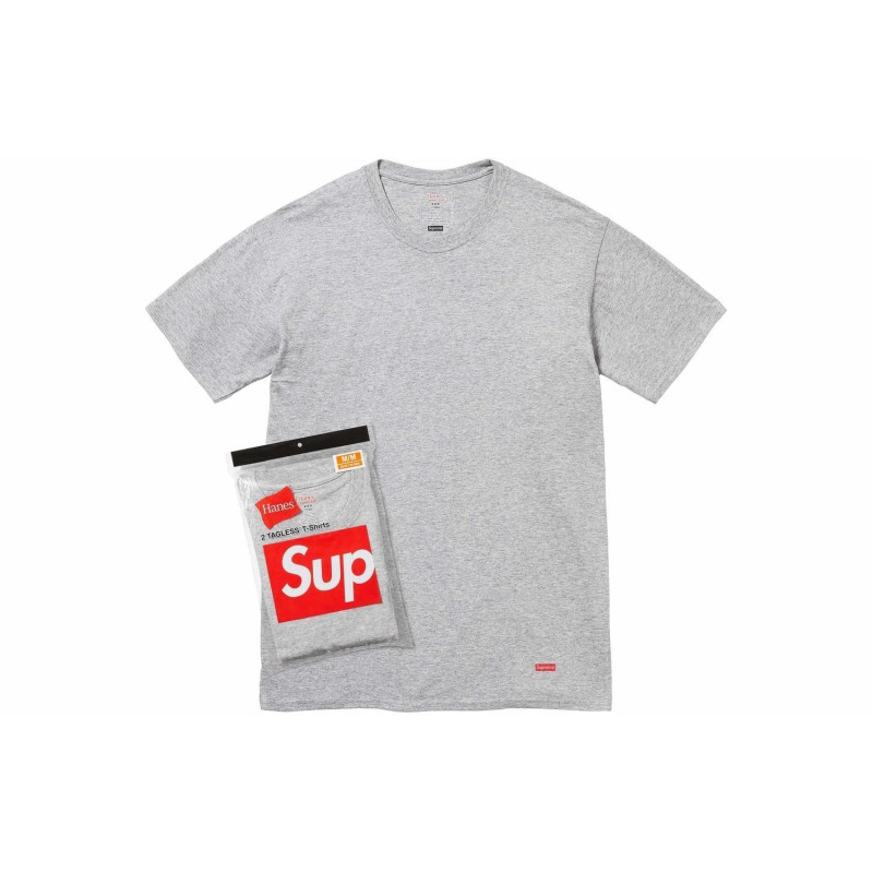 Supreme SS24 WEEK1 HANES TAGLESS TEES 2 PACK T 2
