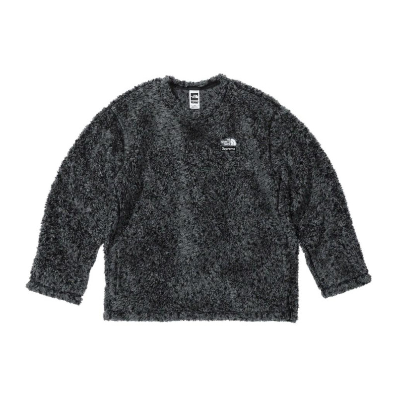 Supreme SS23 x The North Face HIGH PILE FLEECE LS TOP Logo
