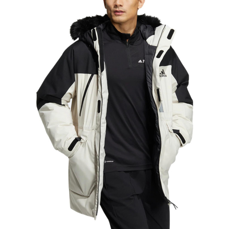 adidas Fur Hood Dwn Pk Logo