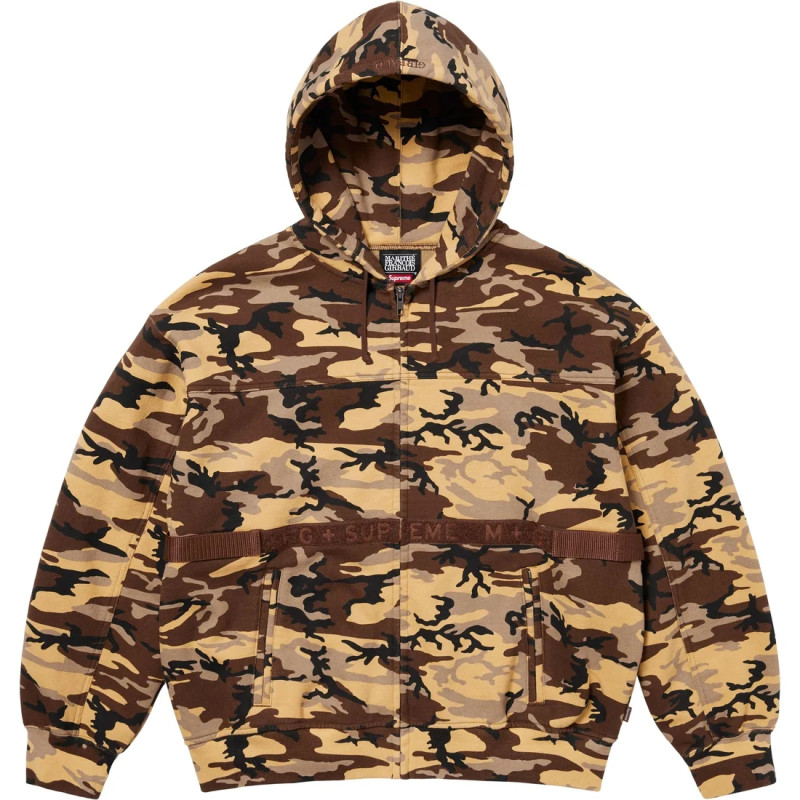 Supreme x Marith Franois Girbaud SS25 WEEK6 Zip Up Hooded Sweatshirt logo