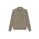 Fear of God Essentials SS21 Pull-Over Mockneck Taupe Logo