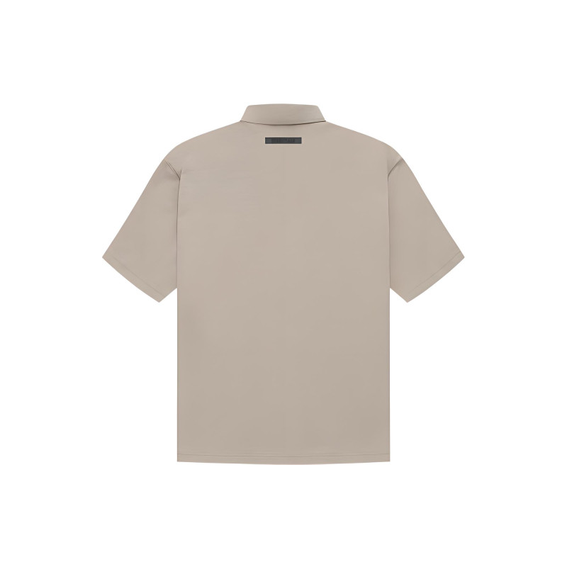 Fear of God Essentials FW21 SS Polo StringTan Logopolo