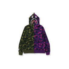 A BATHING APE Bape FW22 Color Camo Shark Full Zip Hoodie