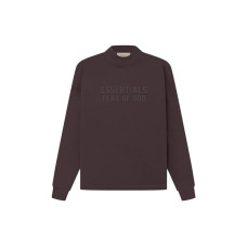 Fear of God Essentials SS23 Relaxed Crewneck Plum Logo