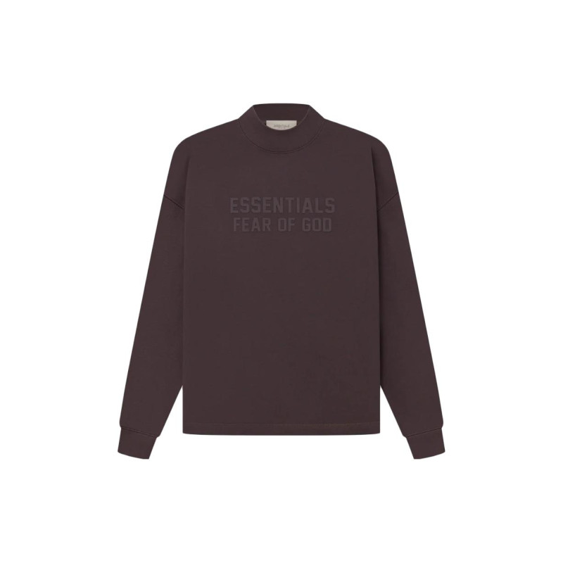 Fear of God Essentials SS23 Relaxed Crewneck Plum Logo